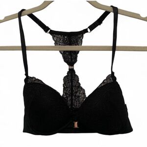 Pink Victoria’s Secret Date Push Up Racerback Bra Size 36C